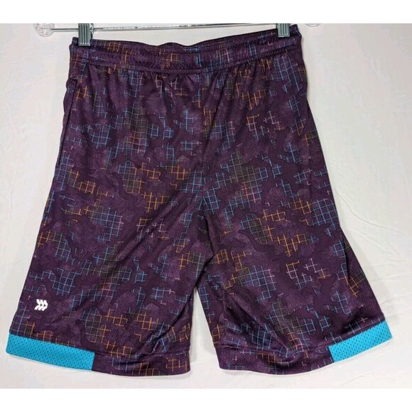 All in Motion Purple Teal Jogging Active Shorts Womens Large 12/14  Running - Picture 4 of 6